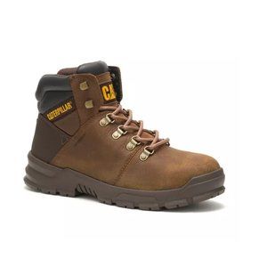 Men's Caterpillar Charge Waterproof Alloy Toe Work‎ Boot Brown Size 11